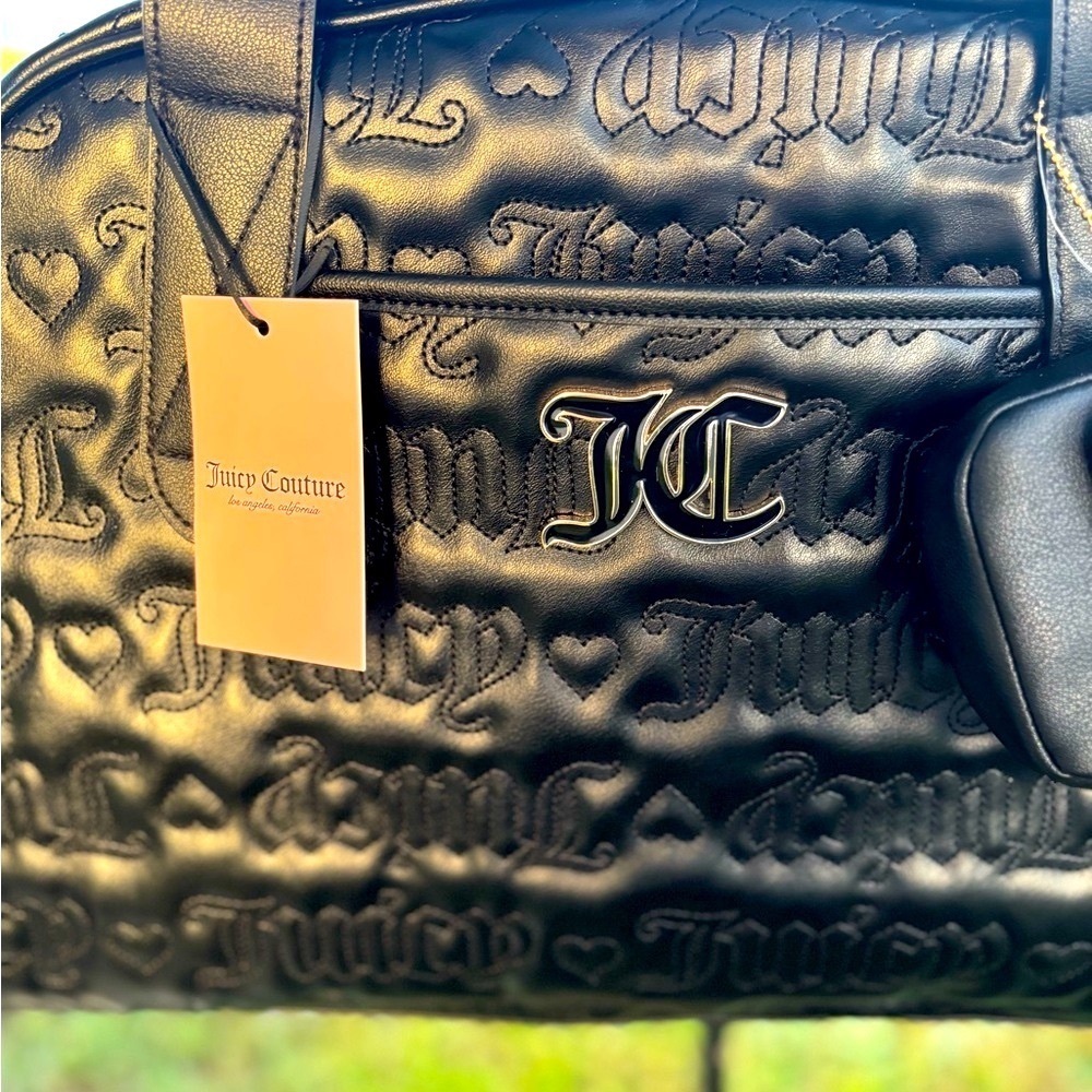Juicy Couture Black Embossed Weekender Bag - Picture 5 of 11